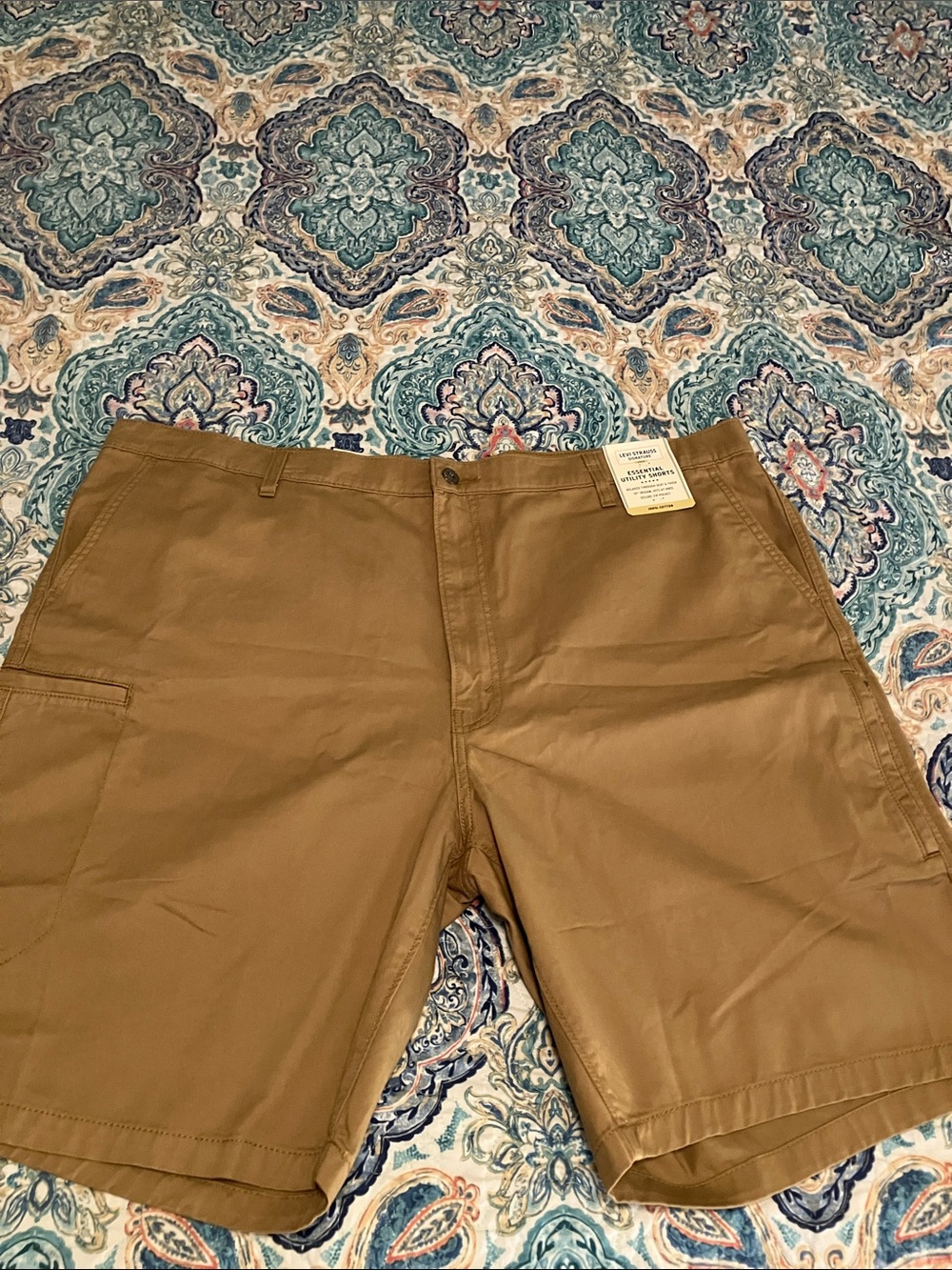 Signature by Levi Strauss Men's Khaki Tan Chino Shorts